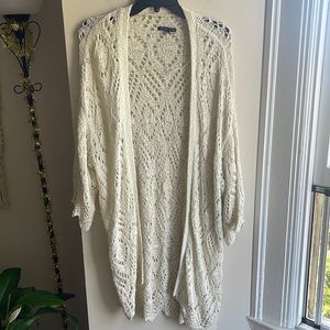 American Eagle crochet cardigan size L / XL 🍦🧁🍦